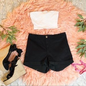 All Black Stretch Shorts 🖤✨